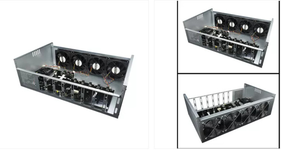 دستگاه ماینینگ ریگ BTC ETH، قاب ریگ ماینینگ AMD A68 8 Gpu