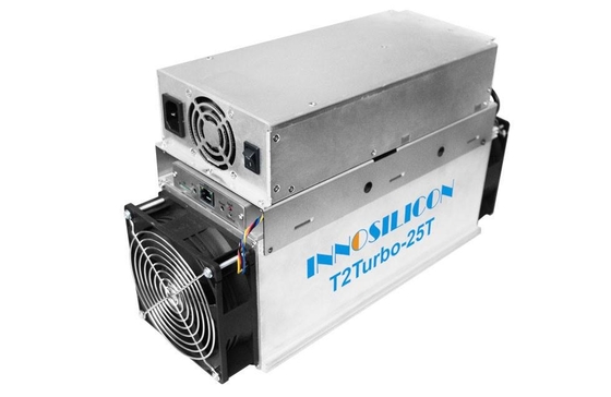 1550 وات بیت کوین ماینر Innosilicon T2T-25T استفاده شده برای BTC / BCH