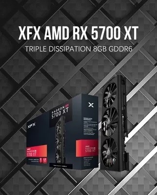 کارت گرافیک 2560 هسته ای Radeon Rx 5700 Xt، کارت گرافیک ETH Mining 8 گیگابایتی GDDR6